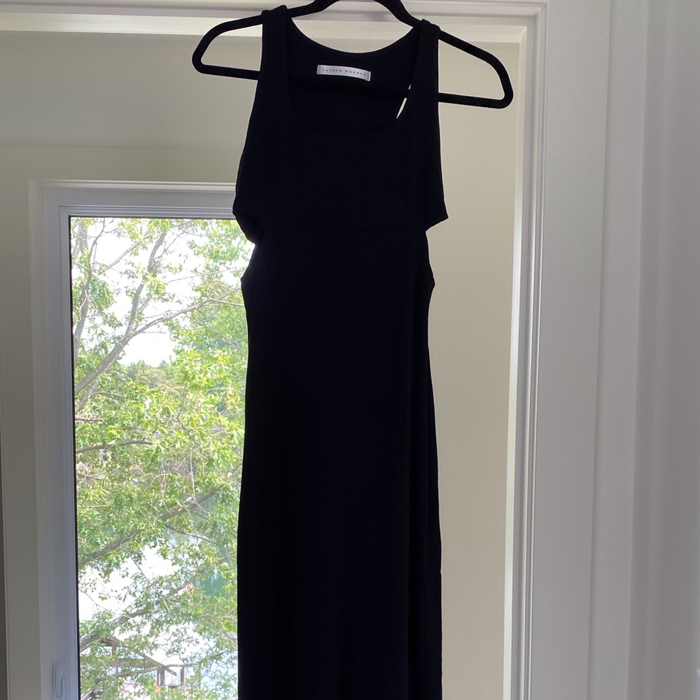 Susana Monaco black maxi cutout dress, size small